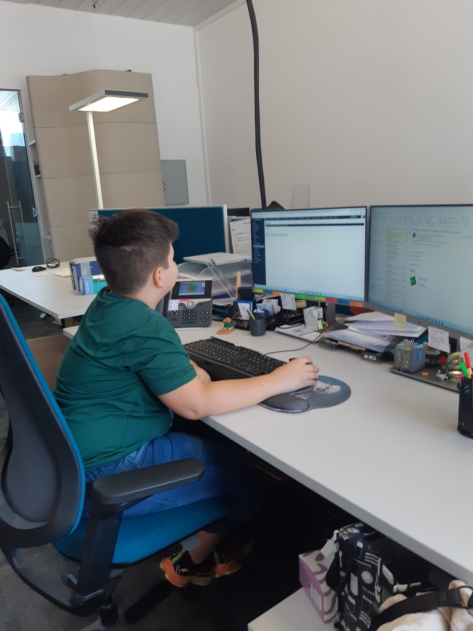 Kinder erleben den Arbeitsalltag beim „Ich geh mit“ Tag5